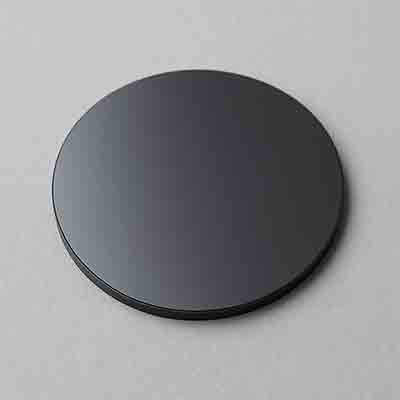 Gallium Arsenide wafers generally appear dark gray to almost black, often with a slight mirror-like sheen.